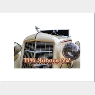 1936 Auburn 852 2 Door Cabriolet Posters and Art